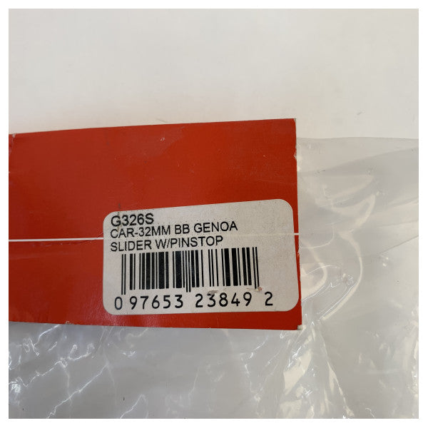 Harken 32 mm Big Boat High-Load Pinstop Genua Slider Car - G326S
