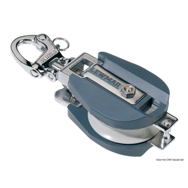 Lewmar Delrin 14 mm High Capacity Snatch Block Grey - 19810600