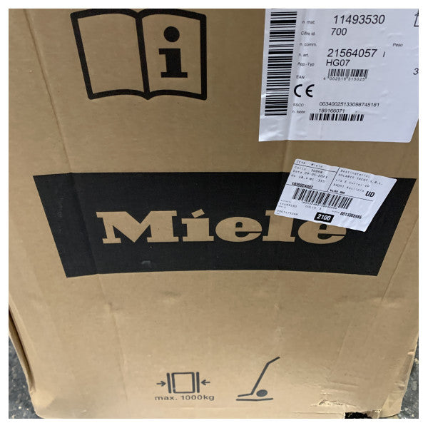 Miele G5640 Sci SL Rakenne 45 CM Astianpesukone Hopea