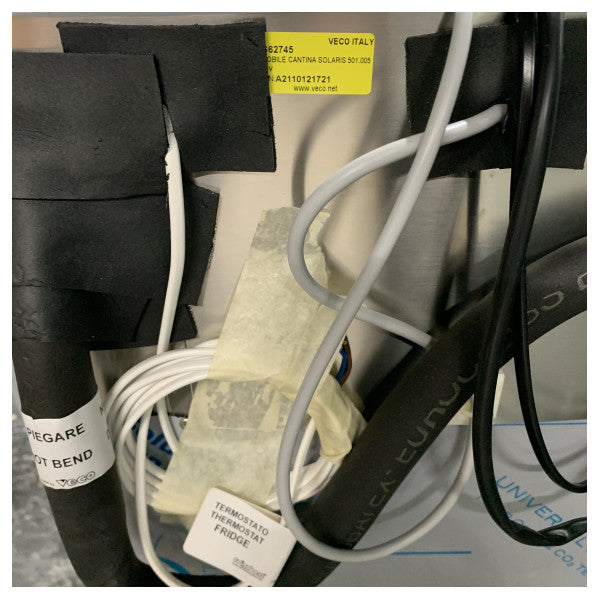 Veco stal nierdzewna wbudowana piwnica na wino na 15 butelek G62745 12V