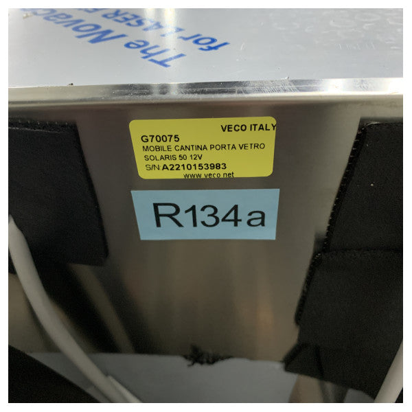 Veco stal nierdzewna wbudowana piwnica na wino na 9 butelek 40L - 416 x 420 x 558 mm - G70075 12V