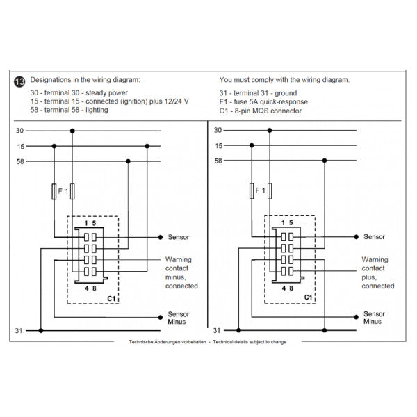 VDO Veratron ViewLine 52MM Черен индикатор за нивото на горивото - A2C53412990
