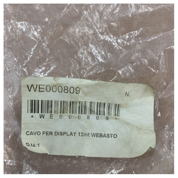 Webasto WBCL000809 Klimaanlagensteuerung Displayeinheit Kabel 12M