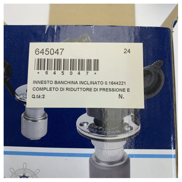 Osculati 1644221 Pesuveden liitäntäpaketti ruostumatonta terästä