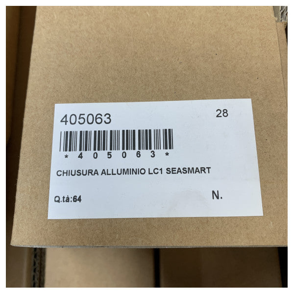 SeaSmart LC1 Pulsante per Aprire Serratura per Armadietto Alluminio Argento