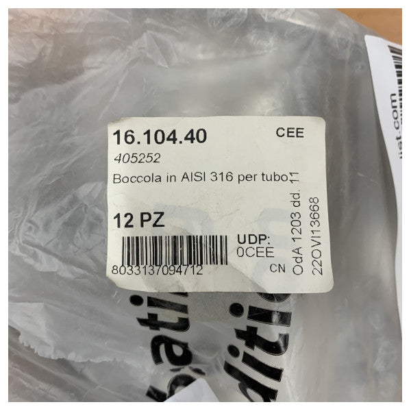 Rura łącząca ze stali nierdzewnej Osculati - 16.104.40