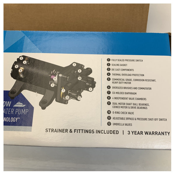 Shurflo Aqua King II ferskvandspumpe 15L/min 12V