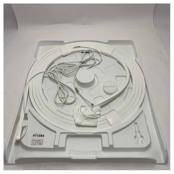 Altraluce Bande Lumineuse Flexible IP68 Etanche 24V LED 3000K Blanc Chaud pour la Marine et l'Extérieur