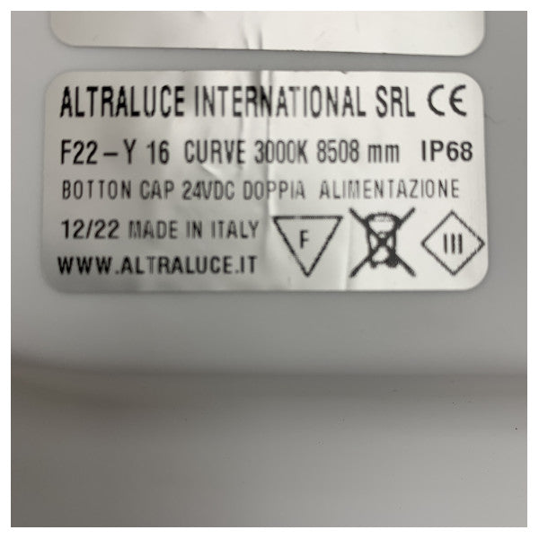 Altraluce Bande Lumineuse Flexible IP68 Etanche 24V LED 3000K Blanc Chaud pour la Marine et l'Extérieur