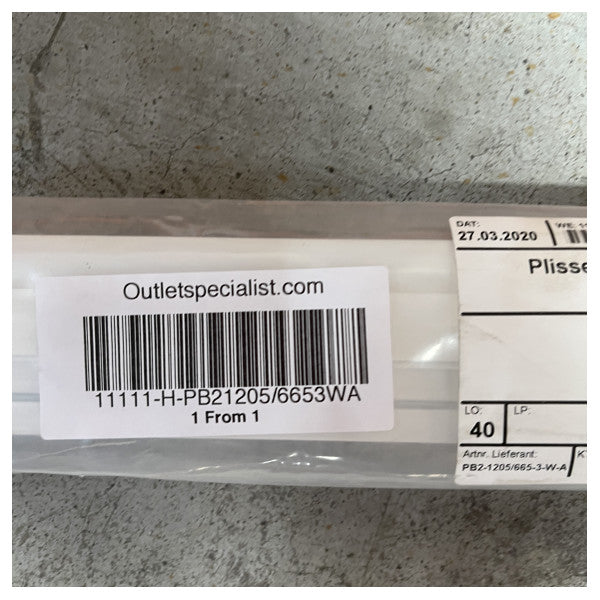 Dometic OceanAir PB2 1205 x 665 mm hvide persienner - TBF0729