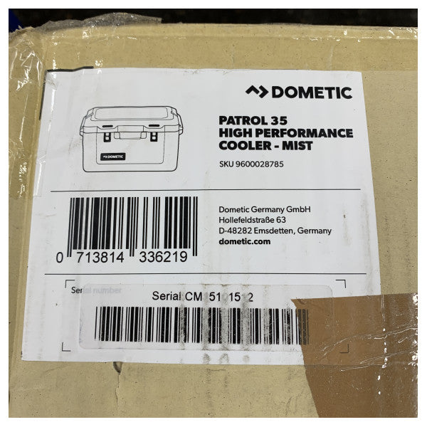 Dometic Patrol 35 Passive Kühlschrankbox 36L Nebel - 9600028785