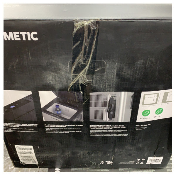 Dometic CK2-45 Hybride Refrigerator Box 43L 12/24/230V Grey - 9620001943