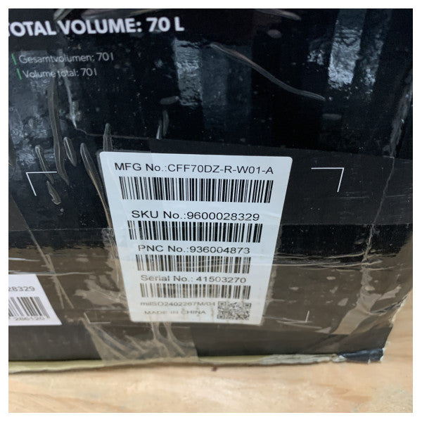 Dometic CFF-70 Двоен компресор с охлаждане, кутия 70L 12/24/230V сива - 9600028329