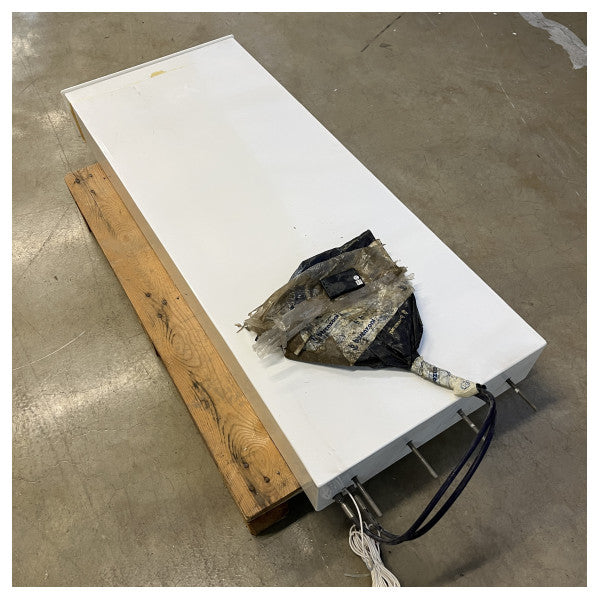 Besenzoni Si401 Weiß beschichtete Edelstahlhydraulikbadeleiter