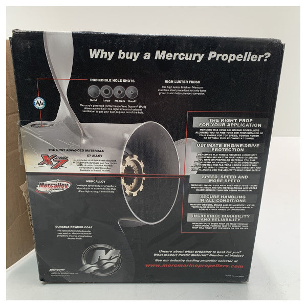 Mercury black max алуминиево витло с 3 лопатки 10-1/4 x 14 - 48-73138A45