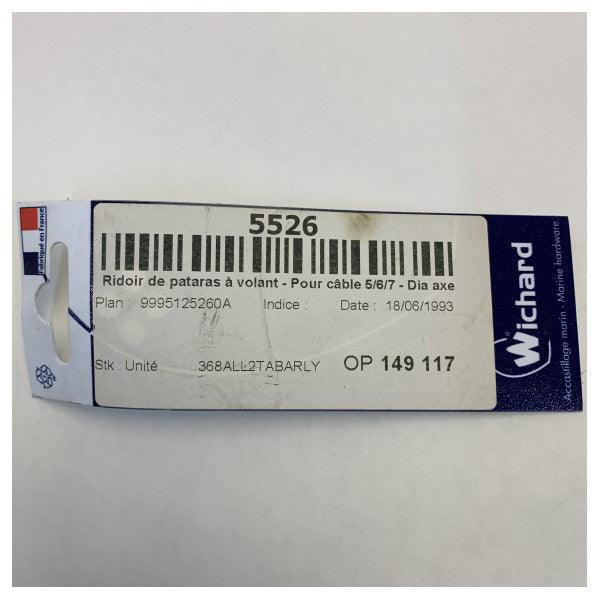 Wichard 5526 Inox Manwal Aġġustabbli Tensioner ta' Backstay 12 mm