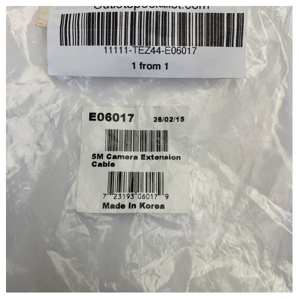 Raymarine CAM50/CAM100 Camera Extension Cable 5M - E06017