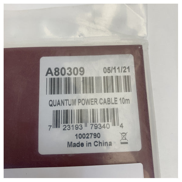 Raymarine A80309 Quantum and Quantum 2 Radar Power Cable 10M