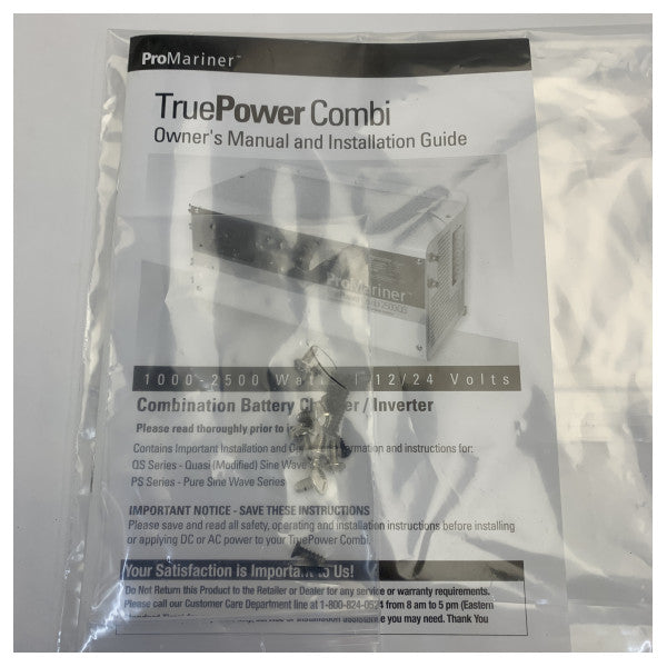 Promariner Truepower Combi 2500W / 120A Oplader - Inverter 12V - 230V