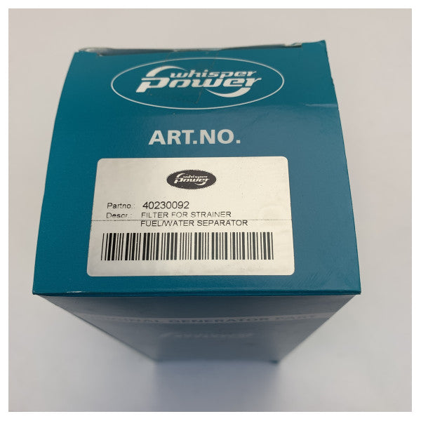 Whisper Power 40230092 Brændstoffilter - Vandseparator Element