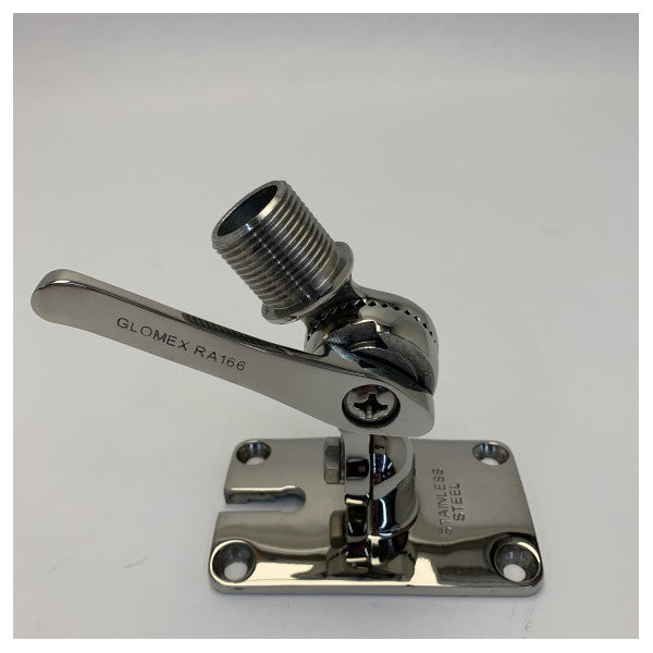 Glomex RA166/00 Yleinen antennitelakka ruostumatonta terästä 4-suuntainen