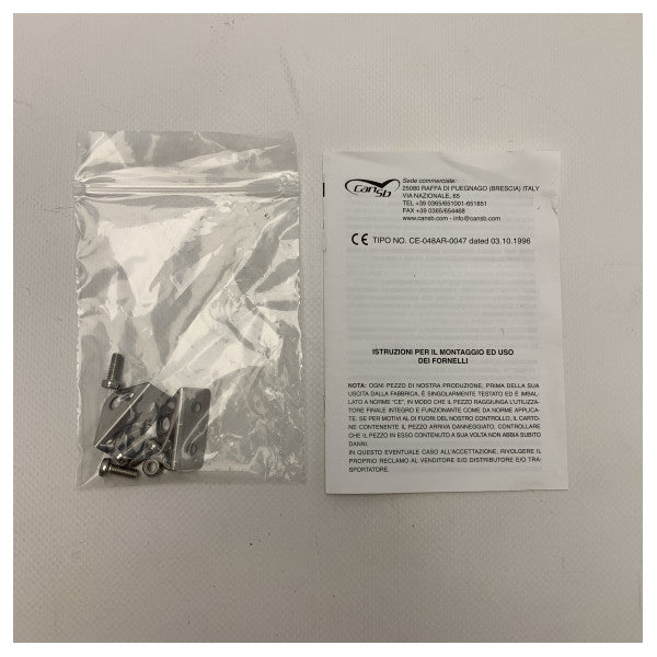 طباخ غاز من الفولاذ المقاوم للصدأ CAN 1 شعلة 180 × 80 × 180 مم - 487010