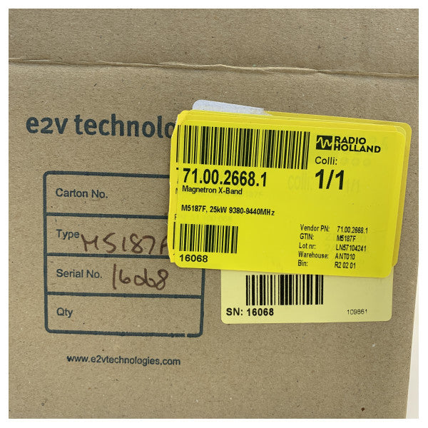 Radar Magnetron X-Band E2V M5187F 25 kW