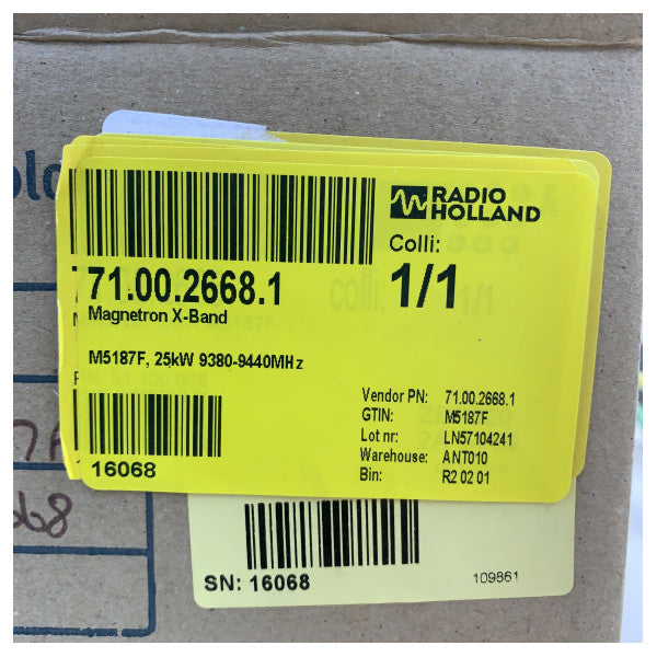 Radar Magnetron X-Band E2V M5187F 25 kW