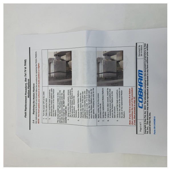 Denizci Yedek Parça Kiti Hareket Platformu Montajı ST80-100-120 - S-67-141734