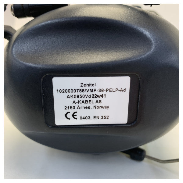 Zenitel-kuulokkeet, joissa on boom-mikrofoni, pääpanta ja 10 m kaapeli - VMP-36-PELP-AD