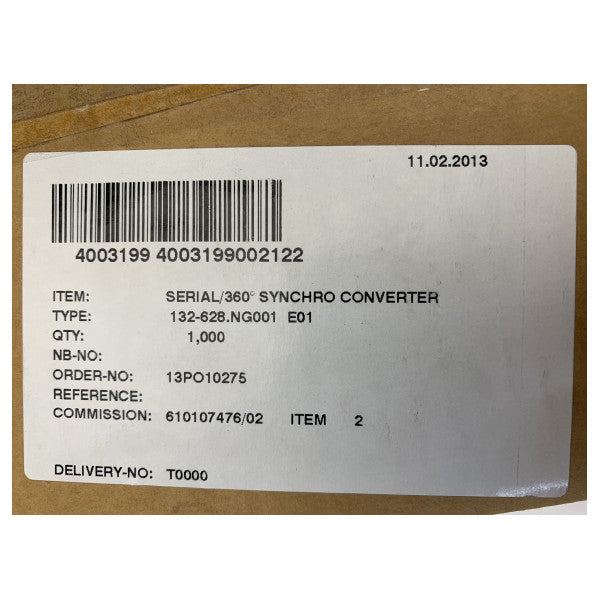 Raytheon Anschutz 132-628-NG001-E01 Senkron Dönüştürücü