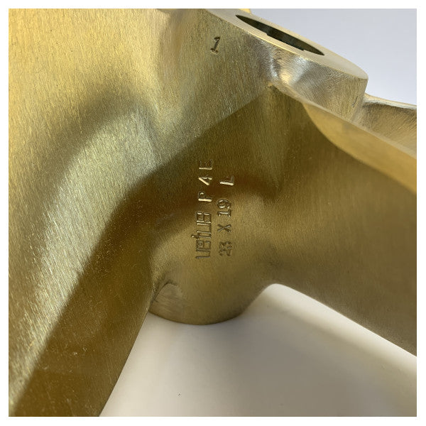 Vetus P4E23X19L Brass Propeller 4-Blade 23 x 19 Inch Left
