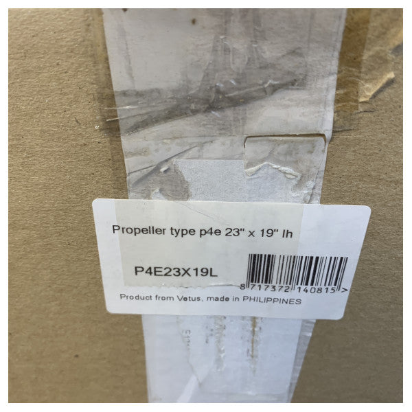 Vetus P4E23X19L Brass Propeller 4-Blade 23 x 19 Inch Left