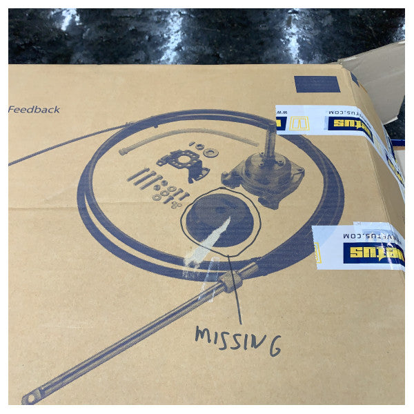 Vetus HZFKIT13 Mechanical Steering System Kit 13 Ft - 4M