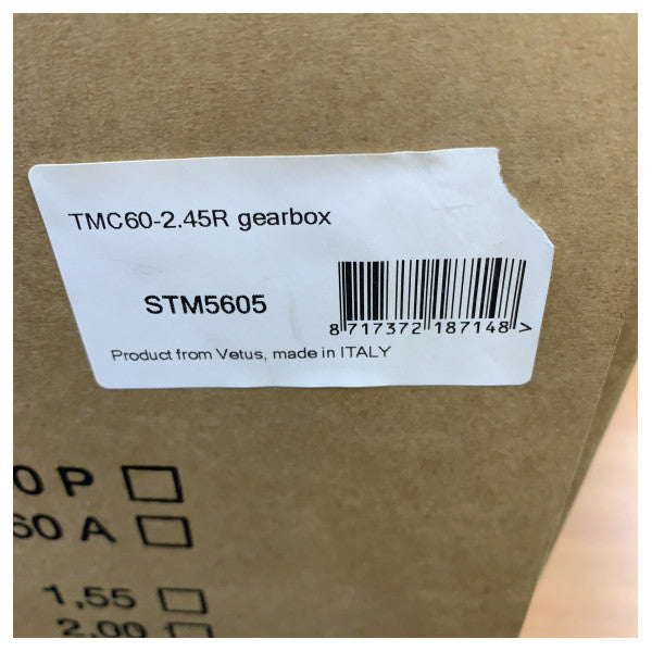 Vetus Twin Disc STM5605 Engine Clutch - Gearbox TMC60-2.45R