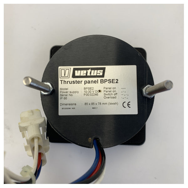 Painel de Controlo Vetus BPSE2 para Botão de Impulso de Proa e Popa