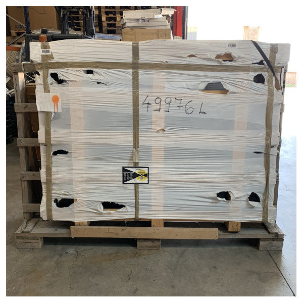 Черно стъкло за разделяне на стаи от твърдо стъкло 178 x 134 cm