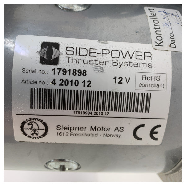 Side Power 4201012 SE50 elmotor med relä för bogpropeller