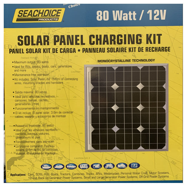 Seachoice solar 80W mobilt panel fast - 14421