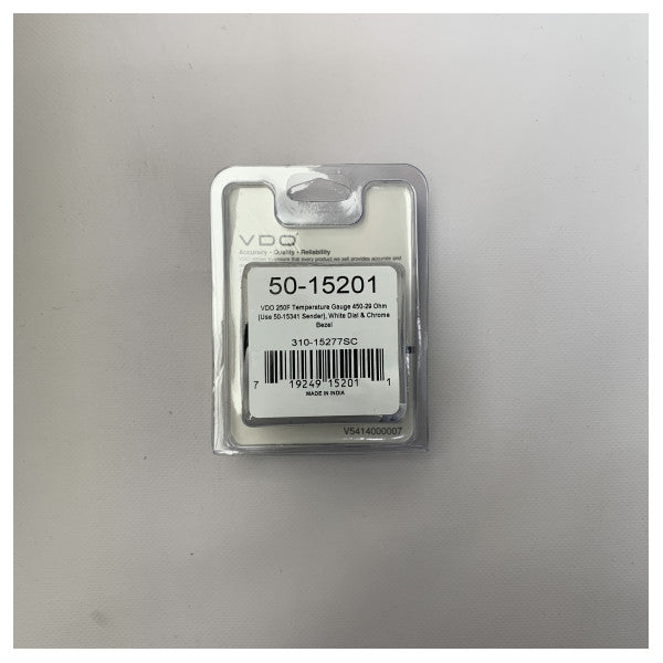VDO SEACHOISE Pantalla de indicadores de temperatura del motor blanco - 15201
