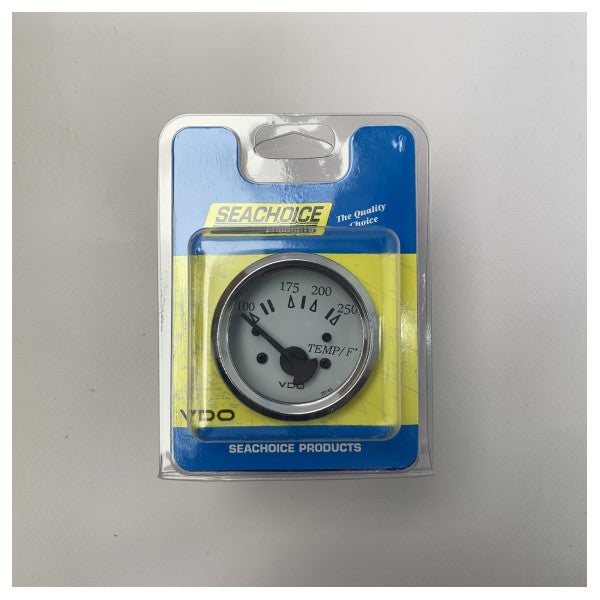 VDO SEACHOISE Pantalla de indicadores de temperatura del motor blanco - 15201