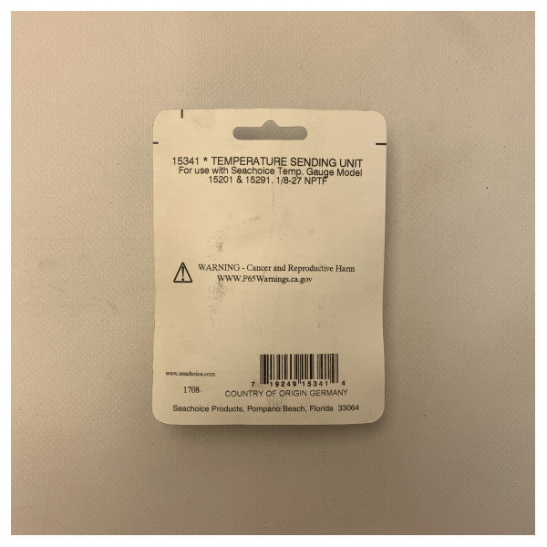 Sensor de temperatura Seachoise 250F 1/8 polegada bronze