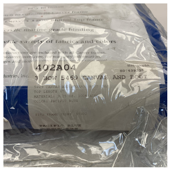 Pacific blue 3 bågar 67-72 tum biminityg - 402A04