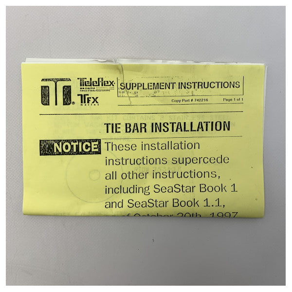 Хидравлична адаптерна плоча за два двигателя SeaStar Teleflex Yamaha - HO5047A