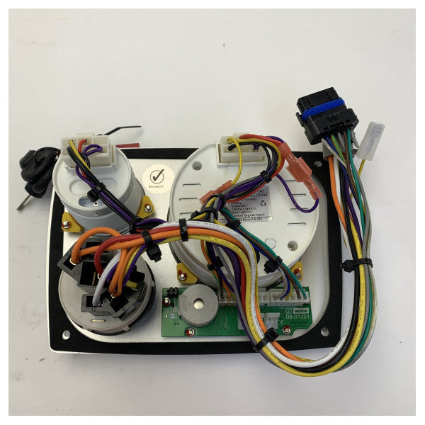 Vetus MPA22KBS2 Alu 2 12V Двигателен контрол - Инструментален панел 0 - 4000 об./мин