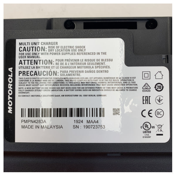 Motorola PMPN4283A IMPRES 2 Multi-Unit lader for Portofoons