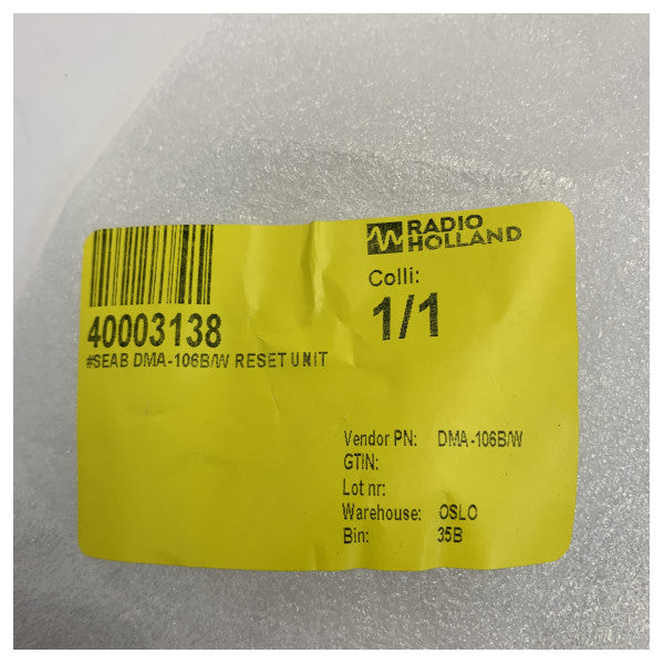 لوحة التحكم البحرية Seab Marine DMA-106B/W - زر إعادة الضبط