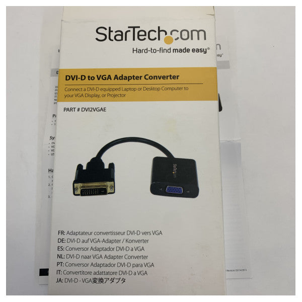 DVI-DからVGAへのビデオアダプターコンバーター(USB電源付き) - DV12VGAE