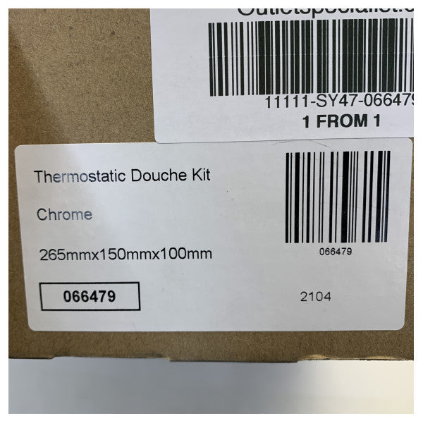 Kit de douche thermostatique Milano Mirage Chrome - 066479