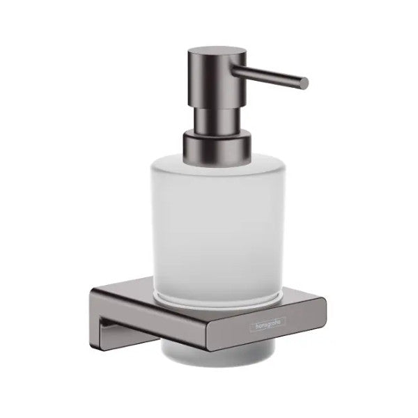 Hansgrohe 41745340 Addstoris sæbe dispenser med holder i børstet sort krom